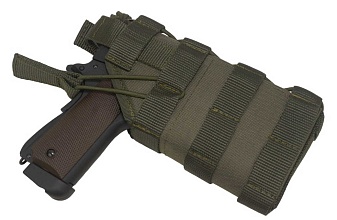 Кобура для пистолета c ЛЦУ/фонарем Strike правая, олива