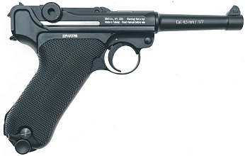 Пистолет пневматический Gletcher Parabellum P08 4.5мм