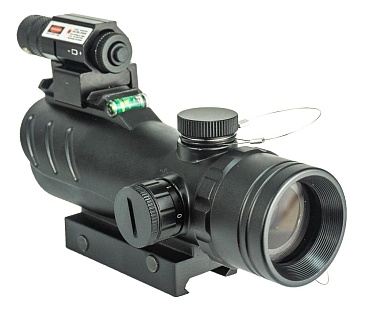 Прицел коллиматорный Marcool 1x30 с уровнем и лазером (hy9061-1)