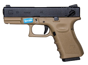 фото детально we пистолет glock 23c gen.3, tan (gp620b-tan) интернет-магазин "Планета страйкбола"