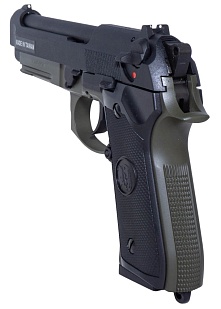 KJW Пистолет Beretta M9A1 Rail, greengas, олива