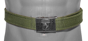 Mil-tec Ремень брючный Airborne, 130 см, олива