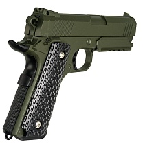 Пистолет Galaxy Colt 1911 4.3, green, спринг (g25g)