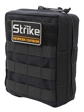 детальное фото Подсумок Strike утилитарный вертикальный 4 молле PRO series, черный кордура интернет-магазин "Планета страйкбола"