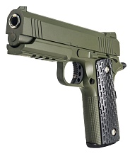 Пистолет Galaxy Colt 1911 4.3, green, спринг (g25g)