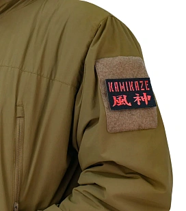 Нашивка Strike "Kamikaze \ Камикадзе", 80х50 мм, черный, лазерная резка