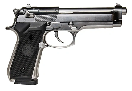 Пистолет WE Beretta M92FS greengas хром (gp301sv)