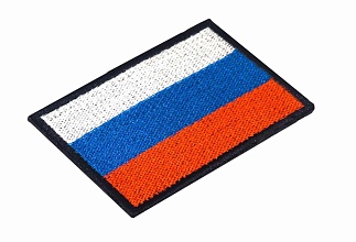 Нашивка Strike "Флаг России" 70х50мм, вышивка
