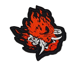 Нашивка Strike "Cyberpunk 2077. Группа Самурай / Samurai. Эмблема" 85 мм