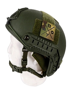 Нашивка Strike "ПО*УЙ", 50х50 мм, полевой, мультикам, лазерная резка