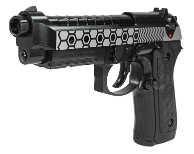 Пистолет WE M92-Hex Cut-2Tone-w/rail-AUTO (we-m014-2t)