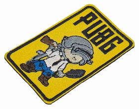 Нашивка Strike "PUBG" 80 мм, желтый