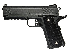 Galaxy Пистолет Colt 1911 4.3 с глушителем, спринг (g25a)