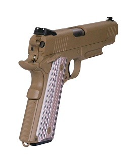 Пистолет WE Colt M45A1, greengas, tan (we-e015-tan)