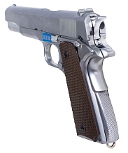 WE Пистолет Colt M1911 A1, greengas, хром (gp109s)