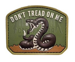 детальное фото Нашивка Zlo "Don't tread on me" пвх мультикам интернет-магазин "Планета страйкбола"