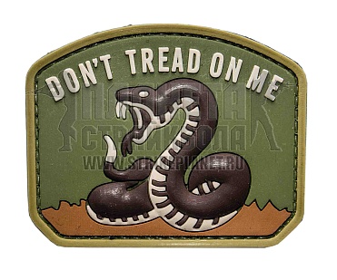 детальное фото Нашивка Zlo "Don't tread on me" пвх мультикам интернет-магазин "Планета страйкбола"