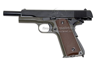 KJ Works Пистолет Colt M1911 A1, олива