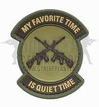 детальное фото Нашивка Zlo "My favorite time is quiet time" мультикам интернет-магазин "Планета страйкбола"