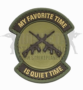 детальное фото Нашивка Zlo "My favorite time is quiet time" мультикам интернет-магазин "Планета страйкбола"