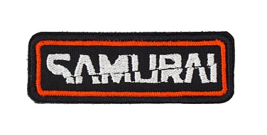 детальное фото Нашивка Strike "Cyberpunk 2077. Группа Самурай / Samurai. Надпись." 80х30 мм интернет-магазин "Планета страйкбола"