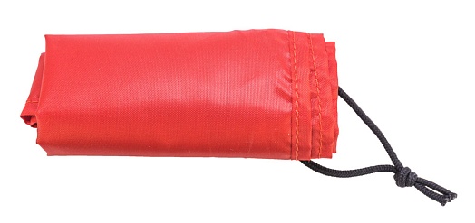 Платок / красная повязка Strike "мертвяк" красный 50x50 см, с люверсом и велкро