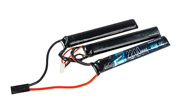 детальное фото для раздела Аккумулятор BlueMax LiPo 11,1 В, 2200мАч, 20C, 3 лепестка (Б/У) интернет-магазин "Планета страйкбола»