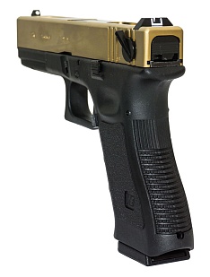 WE Пистолет Glock 18C gen.3, greengas, Titanium version (WE-G002A-TG)
