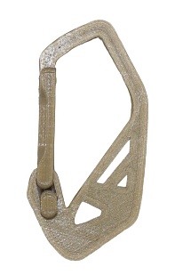 Карабин Strike малый 80мм, пластик, песочный