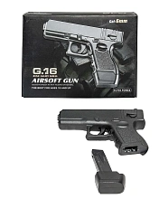 Galaxy Пистолет Glock 17 mini, спринг (g16)