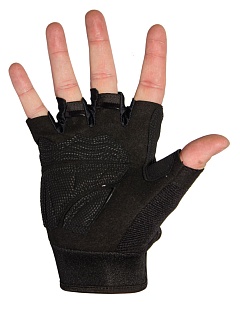 Перчатки полпальца черные L (ws27356b)