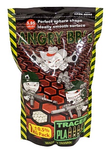 детальное фото для раздела Шары Angry 0.20г. 5000шт. трассерные зеленые (ag-020trg) интернет-магазин "Планета страйкбола»