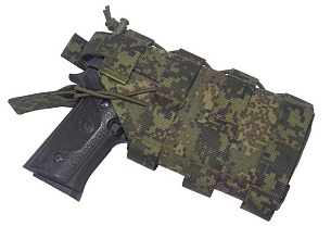 Кобура для пистолета c ЛЦУ/фонарем Strike правая, цифра