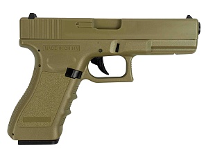 фото детально cyma пистолет glock 18c, электро, tan (cm030tn) интернет-магазин "Планета страйкбола"