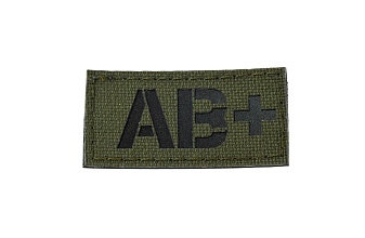 детальное фото Нашивка Strike "Группа крови 25х50 мм AB + полевой", Олива, лазерная резка интернет-магазин "Планета страйкбола"