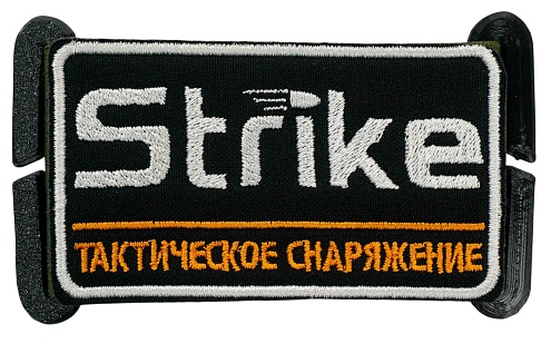 Патч панель стропа Strike 50х70 мм липучка велкро на MOLLE для нашивок / шевронов, олива