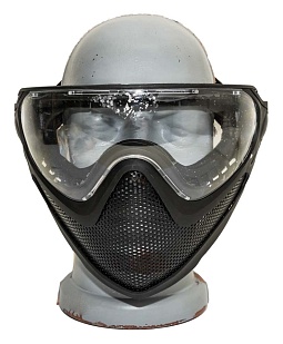детальное фото Маска Kingrin Pilot Mask (Steel mesh version) черная (ma-117-bk) интернет-магазин "Планета страйкбола"