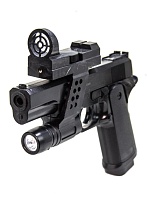 Пистолет Galaxy Colt 1911 с фонарем и коллиматором (g053c)