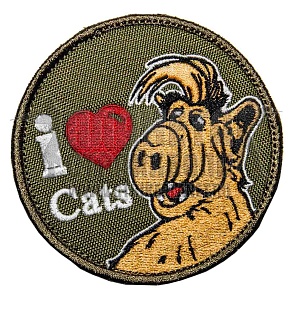детальное фото Нашивка Zlo "Альф. I love cats" интернет-магазин "Планета страйкбола"