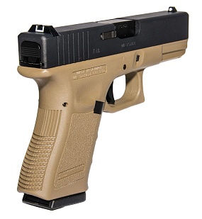 WE Пистолет Glock 19 gen.3, greengas, tan (WE-G003A-TAN)