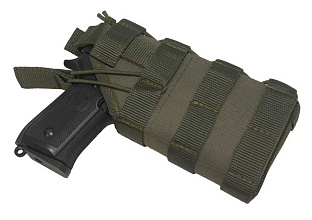 Кобура для пистолета c ЛЦУ/фонарем Strike правая, олива