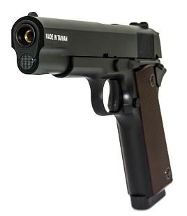 Пистолет KJW COLT M1911A1 GBB, CO2, черный (1911.CO2II)