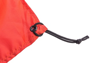 Платок / красная повязка Strike "мертвяк" красный 50x50 см, с люверсом и велкро