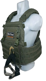 Карабин Strike малый 80мм, пластик, песочный