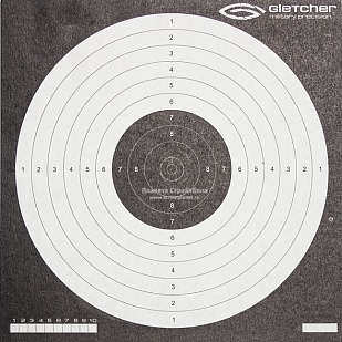 мишень gletcher инверсная 17х17, 15 шт