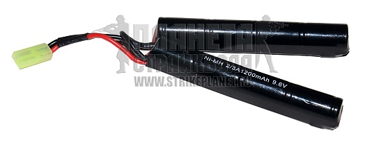 детальное фото для раздела Аккумулятор NiMH 9.6В, 1200мАч, нунчаки интернет-магазин "Планета страйкбола»
