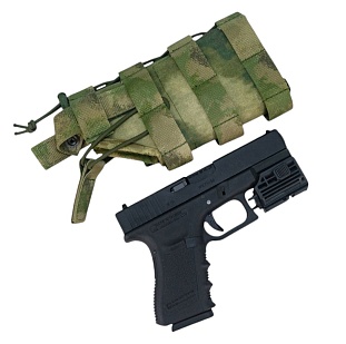 Кобура для пистолета c ЛЦУ/фонарем Strike правая, атакс кордура