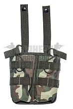 детальное фото Подсумок магазина АК 2шт. Азимут АК-2Т резинка woodland интернет-магазин "Планета страйкбола"