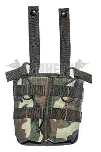 детальное фото Подсумок магазина АК 2шт. Азимут АК-2Т резинка woodland интернет-магазин "Планета страйкбола"