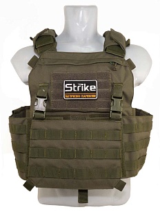 детальное фото Плитоносец Strike под плиты Гранит 3 размера, кордура, олива интернет-магазин "Планета страйкбола"